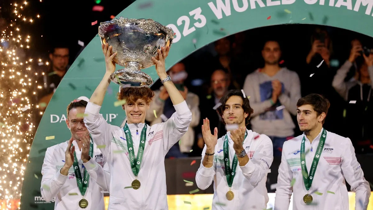 Davis Cup 2023 -voittaja Italia.